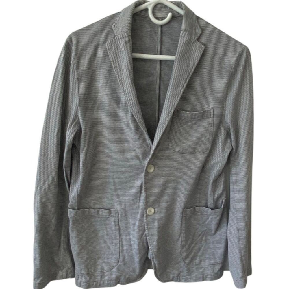 Vintage COMME CA ISM Five Foxes Men's Soft Shell Blazer Unlined Gray Size Medium